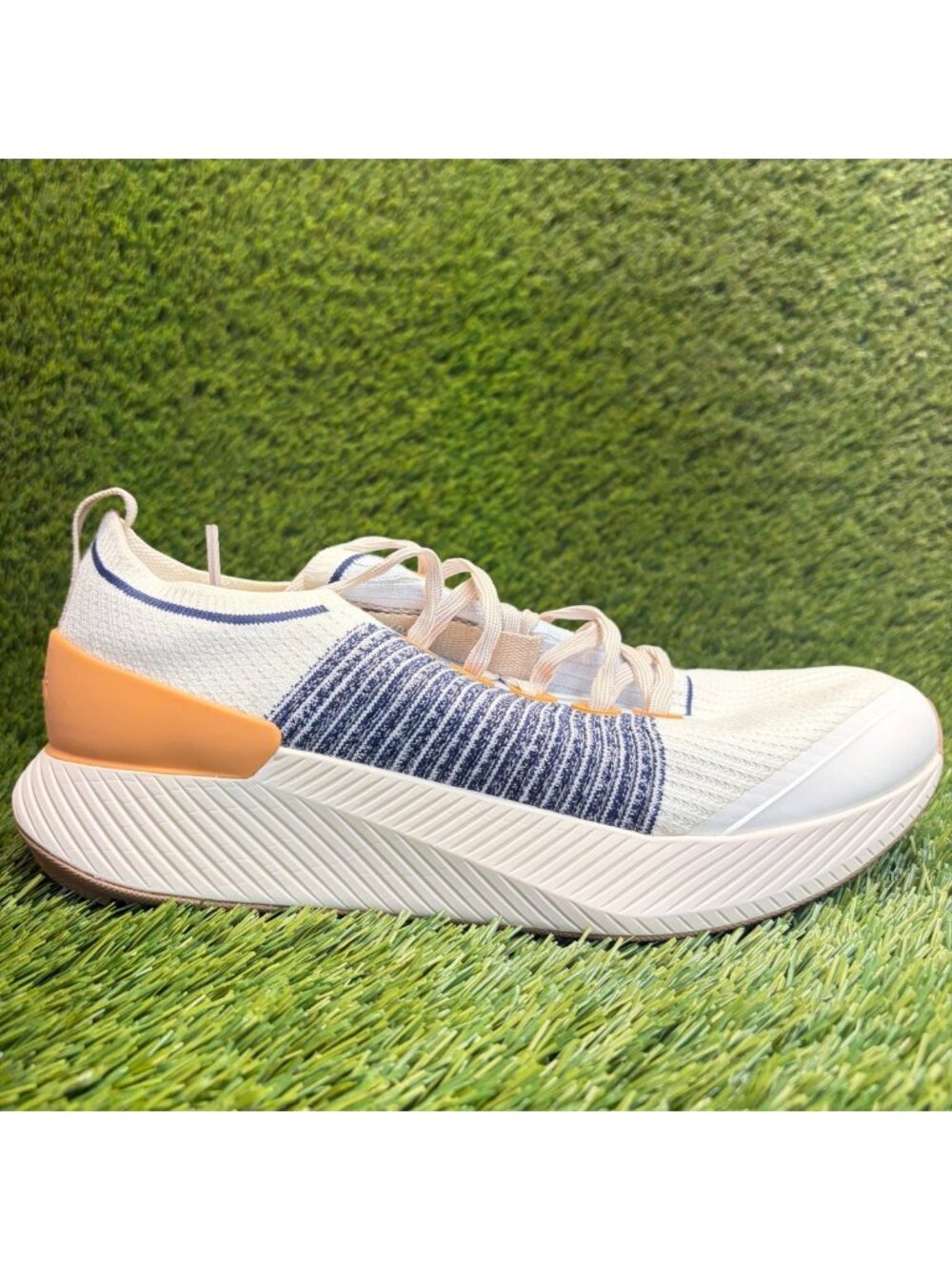 Allbirds Tree Glider Womens Size 11 White Blue Athletic Running Shoes Sneakers